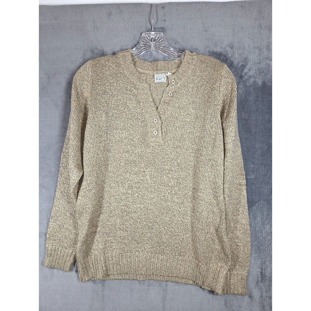 Keren Hart Womens Sweater Size M Beige